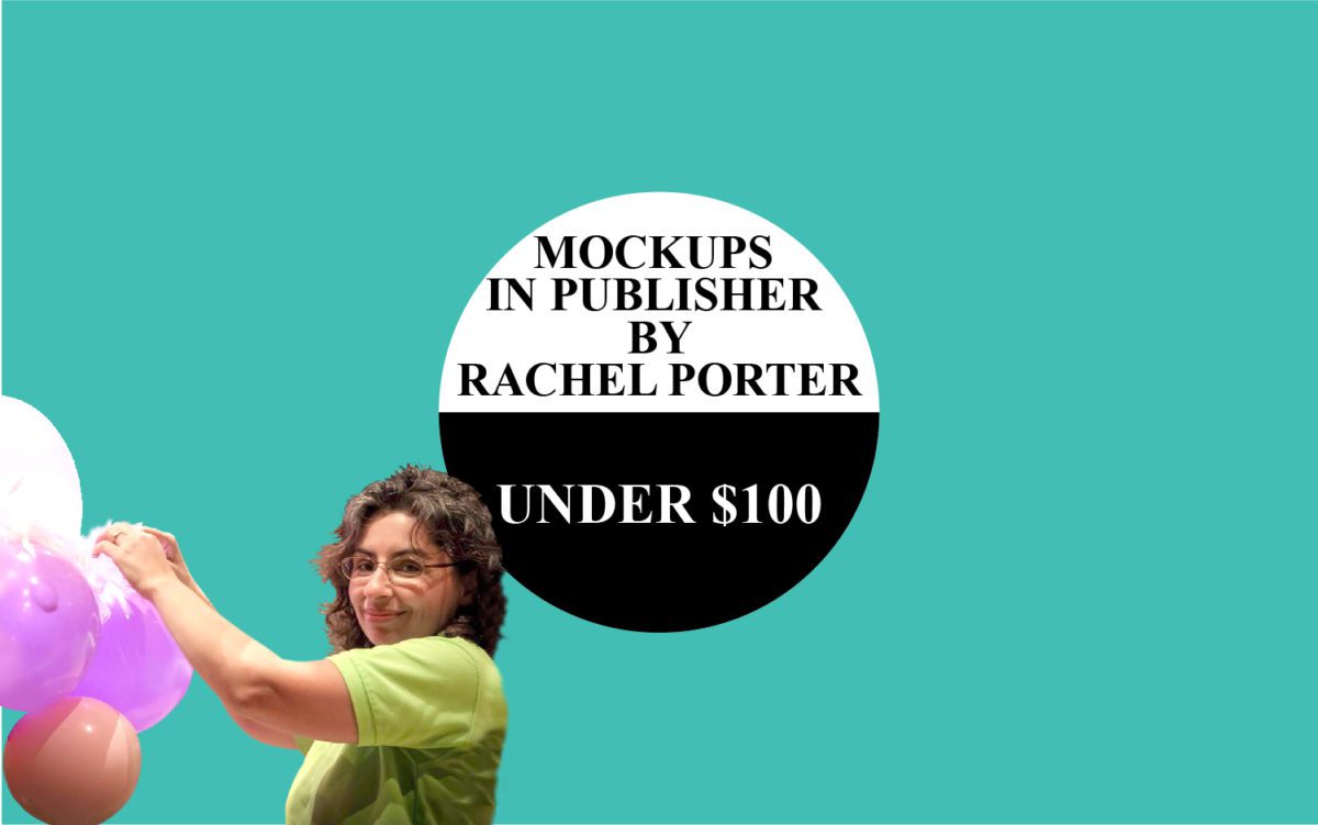 Mock Ups in Publisher by Rachel Porter